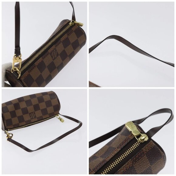 LOUIS VUITTON Damier Ebene Papillon Pouch LV Auth 130401 - Picture 16 of 16